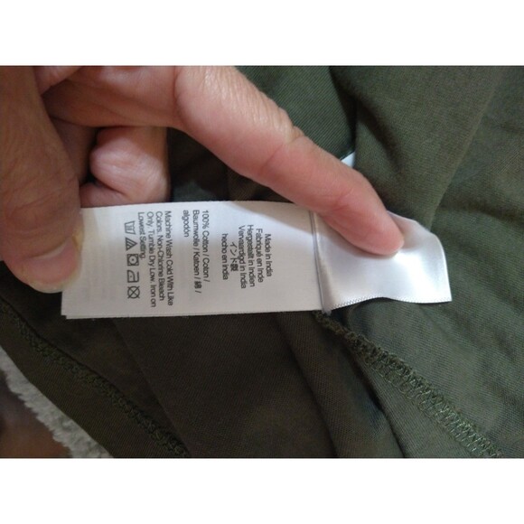 J Crew Puff Sleeve Dress olive Green Xs Boho Cottage Core Feminine - Picture 10 of 10